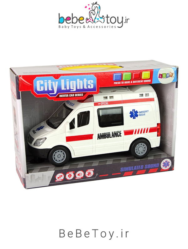 بسته بندی ماشین آمبولانس موزیکال
